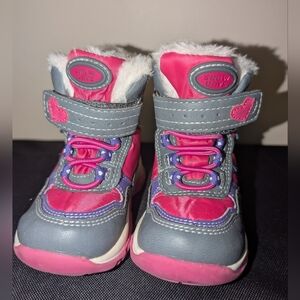DEI-TEX Cortina Snow Boots 5.5 Velcro Straps Faux Fur Lined